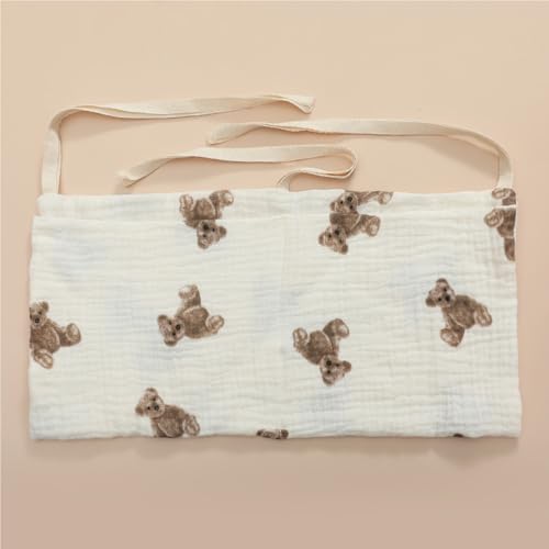 Baby Bedside Hanging Bags Storage Organizer Milk Bottle Toy Crib Baby Nappy-Bag Bed-Bunk Organizing Bag - color: Bear02