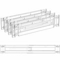 Yieach 4 Pack 3.2 Inch Shallow Acrylic Drawer Dividers for Clothes,Expandable Deep Dresser Dividers From 15 to 21'',Adjustable Drawer Separators for Dresser,Nursery and Baby Clothing,Sock,Underwear - color: Clear-4 Pack