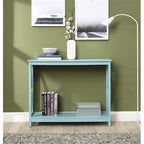Convenience Concepts Oxford Console Table 39.5" - Sofa Table with Storage Shelf, Transitional Entryway Hall Table for Living Room and Bedroom, Display Foyer Table, Sea Foam Blue - color: Sea Foam Blue