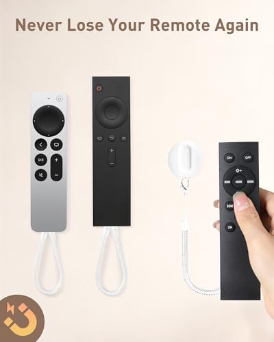 2-in-1 Magnetic Remote Control Holder Wall Mount, 2 Pack Self-Adhesive TV Remote Holder with Removable Spring Ropes, Silicone Remote Organizer Storage Wall Holder for Projector TV Remote Holder - color: White