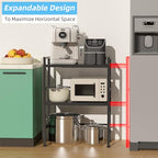 2-Tier Expandable Metal Storage Shelves, 150LBS Heavy Duty Shelving Units and Storage,Adjustable Utility Organization and Storage Shelf Rack For Kitchen Garage Laundry Bathroom Pantry Warehouse - size: 2 Tier：11.8"D x 28.3"W x 30.9"H