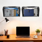 Magnetic File Holder,No Drilling Installation Magnetic File Folder Holder, Magnetic Mail Holder File Organizer for Refrigerat,Whiteboard,Office