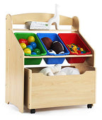 Humble Crew Kids' Store-All Unit, Natural Finish (TB816) - color: Natural Finish & Primary
