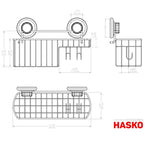 HASKO 2 Pack Shower Caddy Suction Cup with Hooks & Soap holder, Includes 2 Soap Savers, Shower Shelf, Bathroom Storage Organizer, Rustproof Shampoo Holder, Bronze - color: Bronze (2 Pack)
