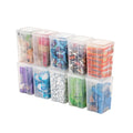 IRIS USA Vertical Plastic Flip Top Storage Containers Bins with Lids for Pantry, Home, Office, Organization, Medium, Stackable Hinged Organizer with Latches, Clear, 10 Pack - size: Medium - 10 Pack