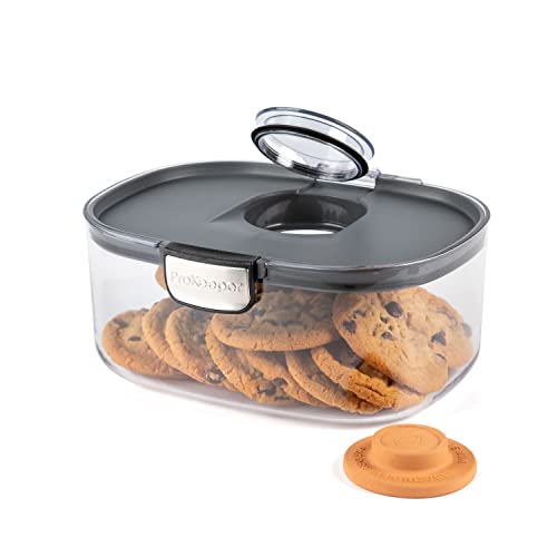Progressive ProKeeper International Airtight Food Storage Container with Terracotta Disk for Freshness, Stackable & Dishwasher Safe, Ideal for Cookies, Baked Goods, & More, 3 Quart - size: 1-Piece, style: 3-Quart Prokeeper