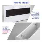 Picowe 3 PCS Magnetic Laundry Storage, Magnetic Storage Box for Laundry Room, Kitchen, Bathroom, Office, Space-Saving Trash Container Hanging on Dryer, Washer or Wall Mount Trash Bin (White) - size: L+ M + S - White