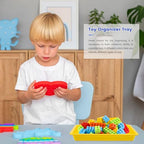 12 Pack Plastic Art Trays,6 Colors Serving Tray,Activity Crafts Organizer Tray for School Classroom DIY Projects,Home Organizing Supply,Painting,Jewelry,Beads