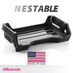 Officemate Recycled Desk Tray, Side Load, 15 1/8 x 8 7/8 x 15, Letter/A4, 6/PK (26212)