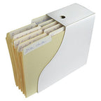 Evelots Magazine File Holder -Set of 6 White - Office Desk Organizer - Sturdy Cardboard - New Upgraded Double Front Panel -4" Wide-Easy Assemble - color: White, size: Set of 6