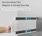 JANE EYRE Magnetic File Holder - 3PCS Paper File Mail Organizer No Drilling Magazine Paper Document Organizer for Cabinets Office Whiteboard - color: White