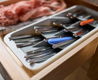 Joseph Joseph DrawerStore Large Tiered Flatware Cutlery Kitchen Drawer Organizer, Holds 48 Pieces, Disassembles for Easy Cleaning, Recycled Plastic - size: Large, style: Flatware Organizer