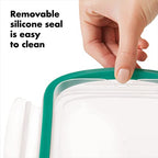 OXO Good Grips 4 Cup Smart Seal Leakproof Glass Round Airtight Food Storage Container - size: 4 Cup