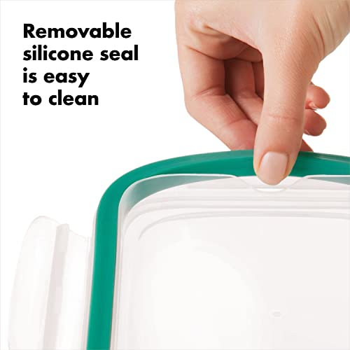 OXO Good Grips 4 Cup Smart Seal Leakproof Glass Round Airtight Food Storage Container - size: 4 Cup