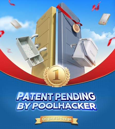 POOLHACKER Poolside Bar, [Original] Swim Up Bar Exclusively for Above-Ground Round Pools. Patio Poolside Table Smart Fold Easy Maintenance, Weather Resistant Stable Tabletop (Phantom Gray) - color: Phantom Gray