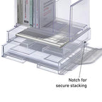 Like-it │MX-9202 │Landscape File Tray │Stackable File Tray │13.27" × 10.16" × 2.44" | Clear │