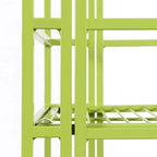 Convenience Concepts Xtra Storage 4-Tier Folding Metal Shelf, Lime - color: Lime