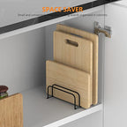 KORRTFID Cutting Board Storage Rack, Compact Cutting Board Organizer, Chopping Board Storage Stand Rack, Bakeware & Cookie Pan Sheets Organizer (1.0 Inch Width Slots) - size: 1.0 Inch Width Slots