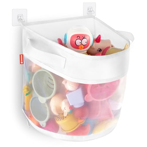 UNEEDE Bath Toy Organizer,4 Gallons Bathtub Toy Storage Organizer,Quick Access Bath Toy Holder For Bathtub,Baby Organizer,Quick Dry Baby For Tub,Mesh Shower Caddy - style: Classic Style