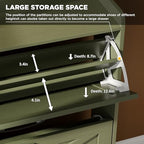 Maupvit Shoe Storage Cabinet with 2 Flip Drawers, Freestanding Shoe Organizer with Metal Legs for Entryway, Narrow Shoe Rack Cabinet, Green - color: Green, style: 2-Drawers
