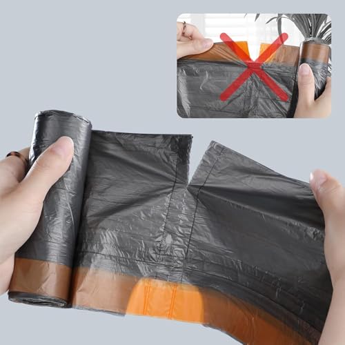 MOPALL Small Trash Bags with Drawstring, 2.6-4 Gallon Bathroom Garbage Bags, 15 Liter Black Waste Basket Liners for Bedroom, Office, Pet & Diaper Pail, Strong & Leak Proof (75 Count, 17.7" x 19.7") - size: 1 Count (Pack of 75)