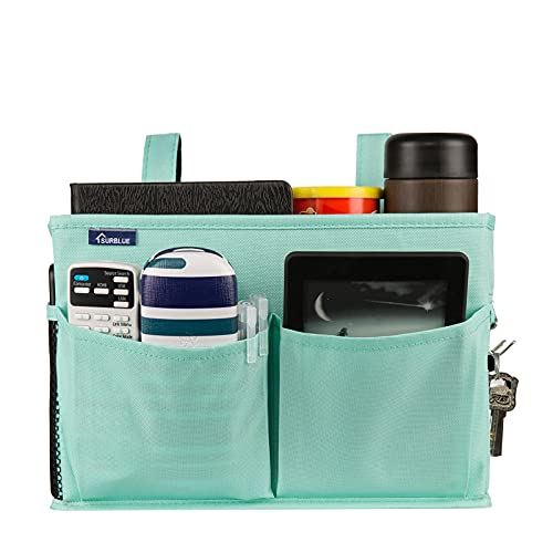 Surblue Caddy Hanging Organizer Bedside Storage Bag for Bunk and Hospital Beds, Green, Small - color: Green, size: Small