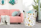 KUNRO Kids Laundry Hamper Clothes Gift Basket Storage Laundry Baskets Organizer Bin with Handles for Nursery Room (Tiger Animals) - color: Tiger animals