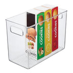 iDesign Pantry Bin with Handles - Storage Bin for Cabinets, Fridge, or Freezer - Clear - Made in USA - size: Extra Large