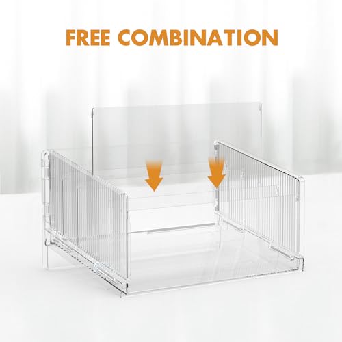 File Sorter Organizer, 5 Sections Acrylic Letter Tray for Desk, Mail Organizer Letter Holder for Envelopes, Mail, Electronics 1Pack - color: 1pcs