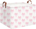 Rectangle Storage Basket with Handles,Collapsible Storage Bin,Books Box,Gift Basket(Shimmer Bowknot) - color: Shimmer Bowknot