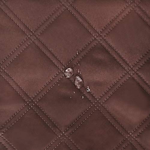 Couch Sofa Armrest Organiser Arm Chair Caddy Bedside Storage Pocket with 6 Pockets TV Remote Holder Bed Storage Pocket Bag for Cellphone Tablet Notepad Book Magazines DVD Glasses - color: #D Coffee (Polyester)