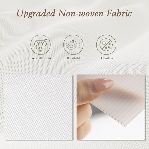 Criusia Drawer Organizers 18-Piece Set, Dresser Organizer for Baby Clothes, Foldable Closet Storage & Drawer Dividers for Underwear, Socks, Nursery, White - color: White