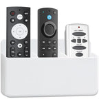 3 Slot Adjustable Remote Control Holder Wall Mount, TV Remote Holder, Self Adhesive Controller Holder, Wall Pen Holder Storage Accessories for Home Office School (White 1Pack) - color: White&1pcs