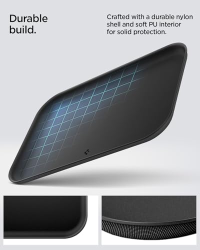 Spigen Modern Valet Tray Premium PU Storage Stylish Organizer Designed for Entryway Bedside Nightstand Desk for Key, Wallet, Watch, Phone, Jewelry, and Everyday Carry Accessories - Black (Catchall) - size: Catchall
