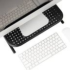 Mind Reader Monitor Stand, Ventilated Laptop Riser, Desktop Organizer, Metal, 14.5" L x 11.25" W x 4.25" H, Black (Pack of 8) - size: 8-Pack