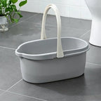 Haundry 4.5 Gallon Cleaning Bucket, Good Grips Household Mop Bucket for Cleaning Supplies, Cleaning Caddy Organizer Basket with Handle, 17.1L, Grey - color: Gray