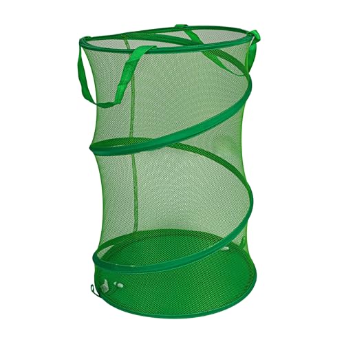 Household Essentials Pop-Up Mesh Laundry Hamper, Green - color: Green