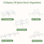 Delamu Clear Kitchen Cabinet Organizer, Set of 4 Acrylic Shelf Organizer for Cupboard Organizers and Storage, Stackable Cabinet Shelf for Plate, Dish, Bowl, Cup & Mug, 11.7" W x 7.7" D x 6.3" H - size: Set of 4