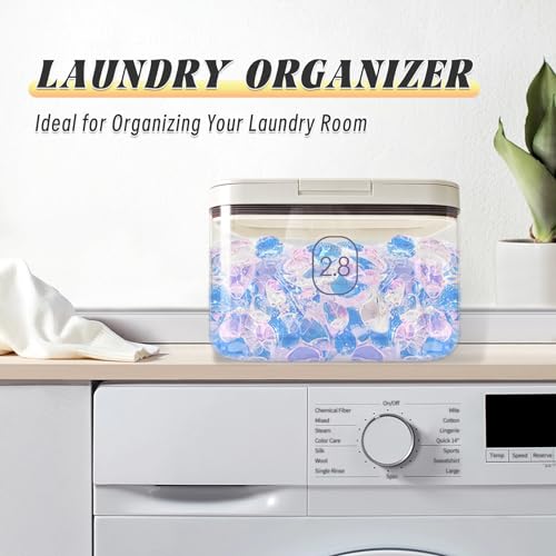 Laundry Pod Holder with Lid - Sealed Automatic Pop-Up Dispenser, 94oz/115 Pod Capacity, ABS/PP Durable Container for Laundry Room Organization, Multi-Purpose for Detergent Powder/Dryer Sheets - color: 2.8L