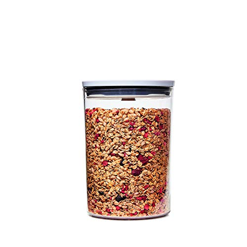 OXO Good Grips Round POP Container– 3.3 Qt for rice, pasta and more, White - size: Medium - 3.3 Qt, style: 3.3 Qt