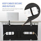 36" Under Desk Cable Management Tray- Clamp/Screw Mount Desk Cable Organizer Cable Tray Hiders for Office&Home - size: 36"L x 5.5"W