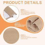 uxcell 1 Pcs Recliner Armchair Caddy, Couch Armrest Organizer with 5 Pockets for Bedside Sofa Remote Control Holder Magazine Phone Book Glasses (Beige, 35"x13") - color: Beige