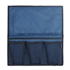 Gloppie Bedside Caddy with Pockets - Remote Holder & Storage Organizer - Blue - color: Classic Blue