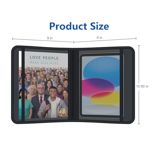 JW Magazine and Tract Holder,JW Field Service Supplies,Jehovah Witness Ministry Supplies,Jworg Accessories Best Life Ever Gifts,Ministry Organizer for Pioneers Bag Convention - color: Black