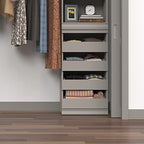 ClosetMaid 4598 Modular Storage Stackable Unit with 4 Drawers, Taupe - color: Taupe