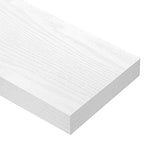 QEEIG Floating Shelves for Wall Bathroom Shelf Bedroom Kitchen Living Room Farmhouse Small Book Shelf 16 inch Set of 4, White (015-W4) - color: B. White, size: 4pcs