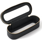 Aveniee Slim Clear Makeup Brush Bag, Small Cosmetic Brush Holder, Mini Toiletry Bag Travel Case for Women, Thin Make up Bags with Dual Zipper, Cute Travel Essentials Bag Organize - Black - color: Black, style: Graceful Slim