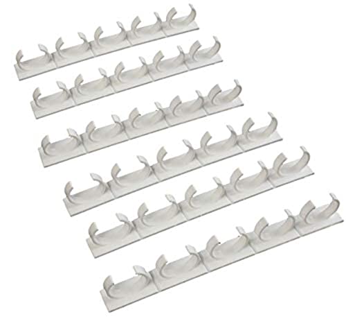 Crazy Chef Spice Clips 30 ct Spice Clips Gripper Organizer Holds 30 Spice Jars - Pantry and Inside Cabinet Organization 3M Adhesive Spice Rack