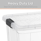 Superio Clear Storage Bins with Lids, Stackable Storage Box with Latches and Handles, Extra Small, 4 Pack 1.75 Quart - size: 1.85 Qt, style: 4 Pack