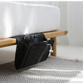 1PC Felt Hanging Storage Organizer Bag 6-Pocket Wall Mounted Holder for Remote Control Phone Tissue Bedside Sofa Caddy, Black - color: Black